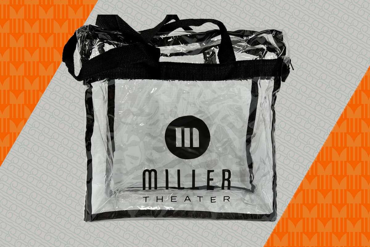 Miller Theater Clear Bag