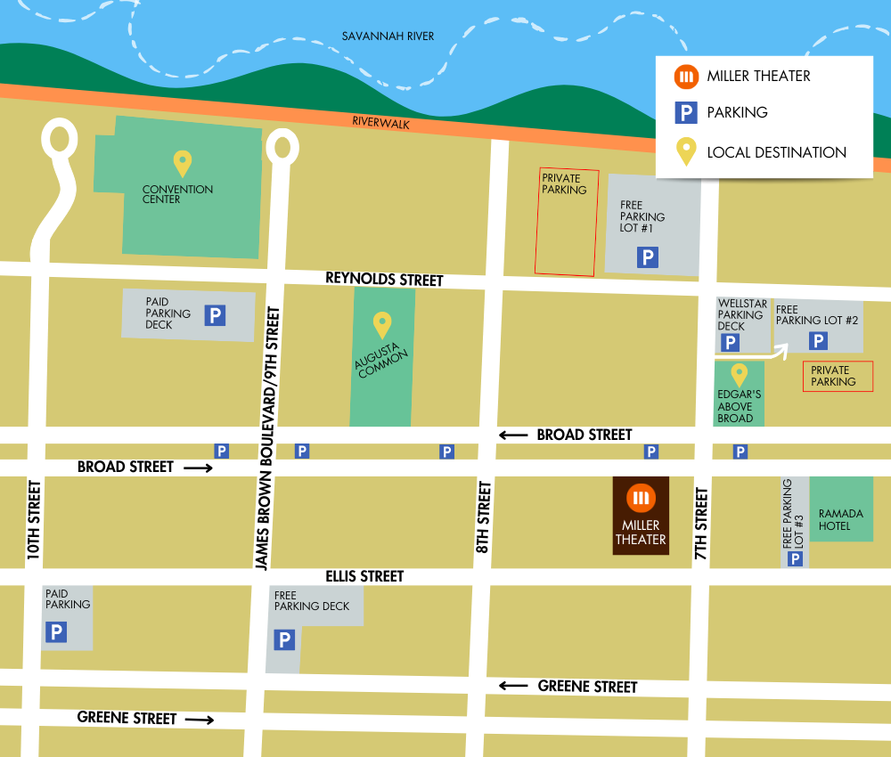 Directions & Parking Miller Theater Augusta