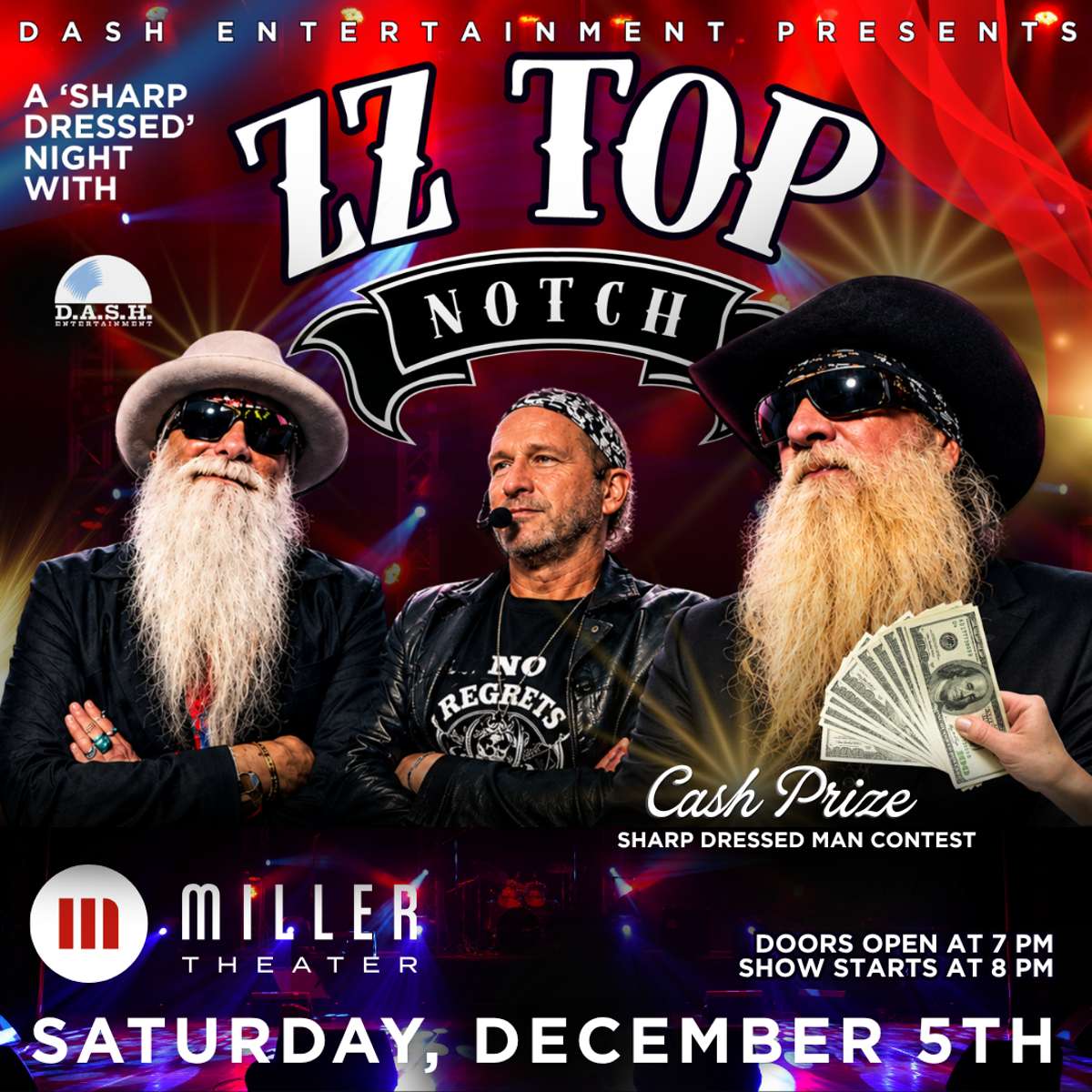 Sharp Dressed – Night with ZZ Top Notch