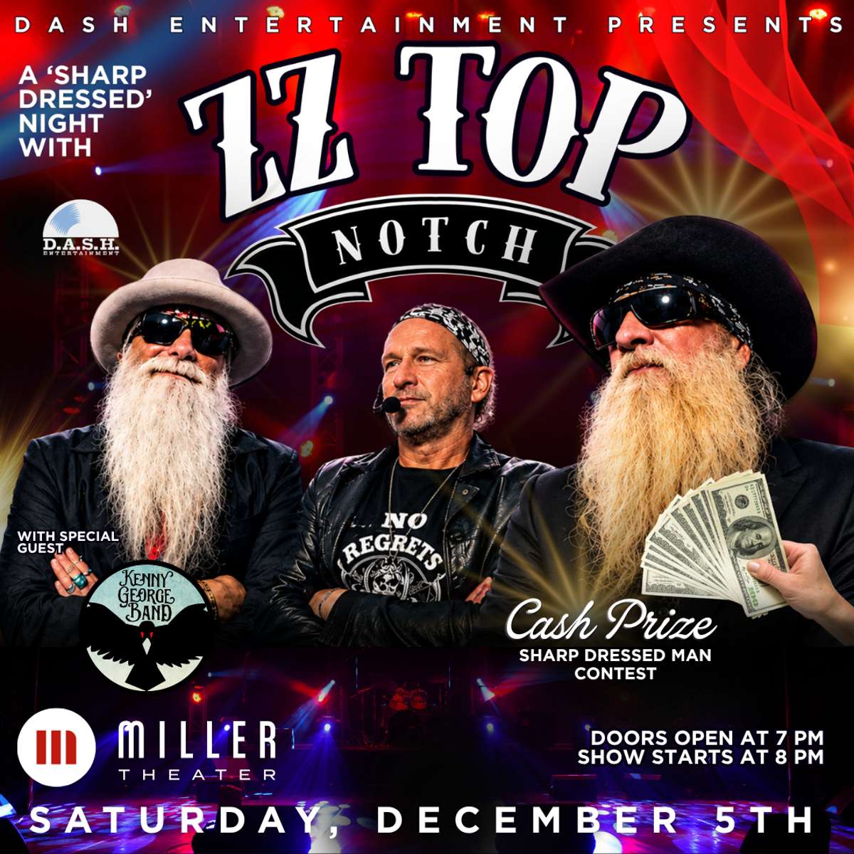 Sharp Dressed – Night with ZZ Top Notch